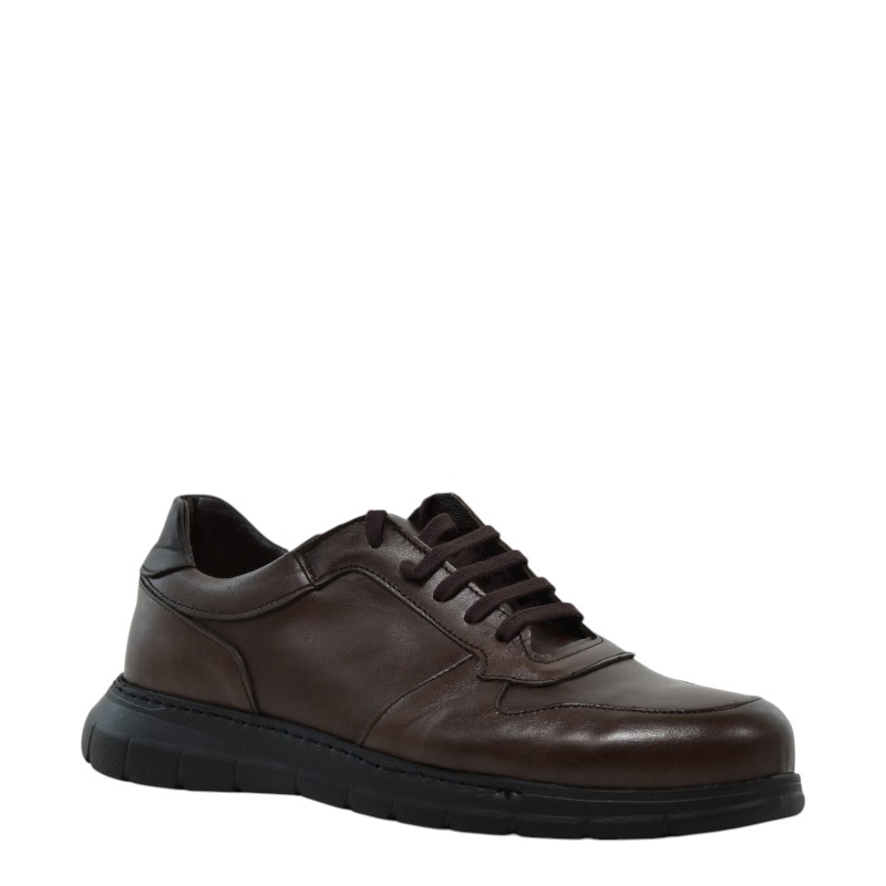 Ανδρικά sneakers Antonio Shoes 280-34 καφέ δέρμα