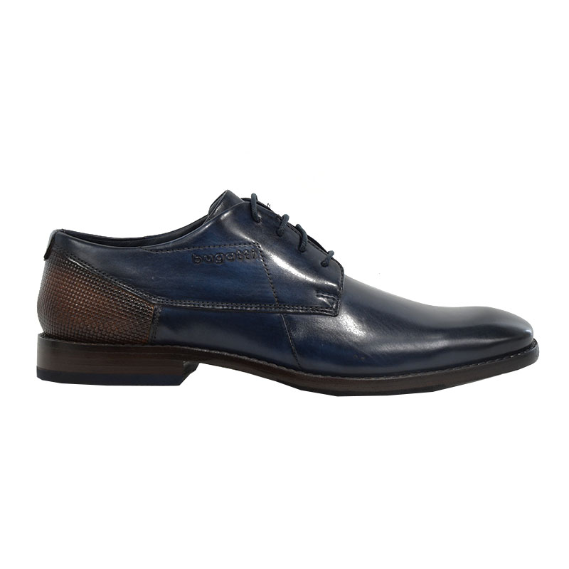 Ανδρικά παπούτσια BUGATTI 311-AEM01-1000 4100 DARK BLUE μπλε δέρμα Ανδρικά >Κατηγορίες>Αμπιγιέ-Δετά