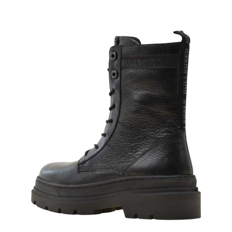 Γυναικεία αρβυλάκια Bull Boxer 6VD0040201 2100 Black leather μαύρο δέρμα