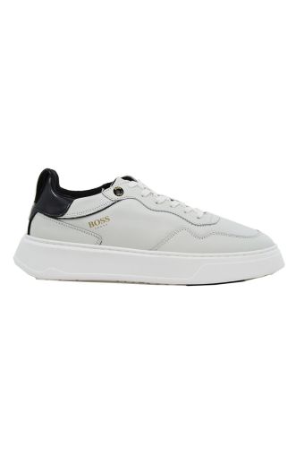 Ανδρικά sneakers BOSS U430 WHITE CACHEMER λευκό δέρμα