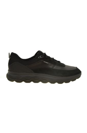 Ανδρικά sneakers GEOX U SPHERICA E – NAPPA+SUEDE U16BYE 08522 C9997 BLACK μαύρο δέρμα