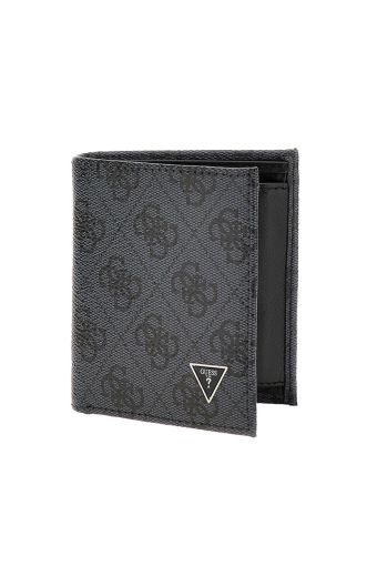 Ανδρικό πορτοφόλι GUESS SAFFIANO GFBOXMP3301-BLA μαύρο