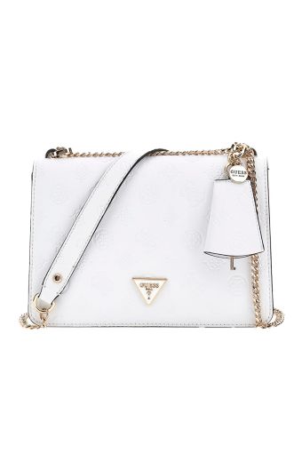 Γυναικεία τσάντα crossbag/χιαστί GUESS HWPG922021 WHITELOGO JENA λευκό