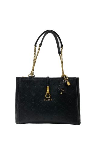 Γυναικεία τσάντα shopper GUESS HWPD9213230 G JAMES LOGO BLACK LOGO μαύρο