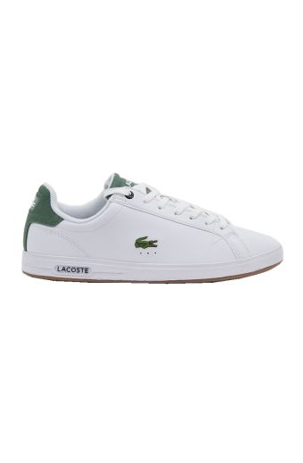 Ανδρικά sneakers Lacoste GRADUATE PRO 123 2 SMA WHT/GUM LTH 745SMA0097Y37 λευκό δέρμα