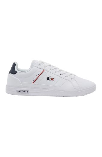 Ανδρικά sneakers Lacoste EUROPA PRO TRI 123 1 SMA WHT/NVY/RED LTH/SYN 745SMA0117407 λευκό δέρμα