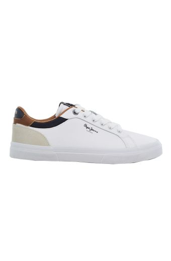 Ανδρικά Sneakers Pepe Jeans STYLE PMS30839 800 KENTON COURT WHITE λευκό