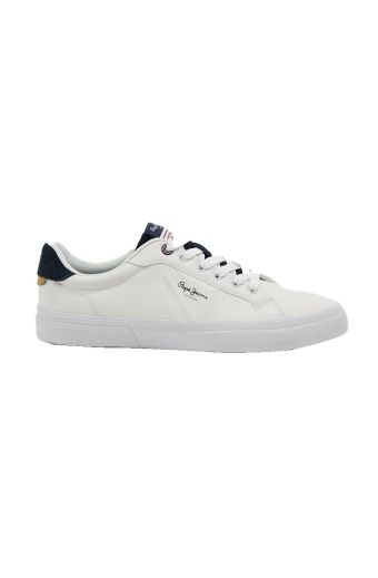 Ανδρικά Sneakers Pepe Jeans STYLE PMS30906 800 KENTON FLAG M WHITE λευκό