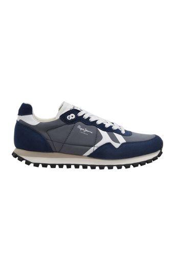 Ανδρικά Sneakers Pepe Jeans PMS40005 599 BRIT-ON PRINT M 559DARK DENIM BLUE μπλε