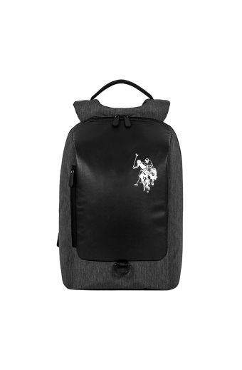 Ανδρικό σακίδιο U.S.POLO ASSN BEUTZ5526TZC000 FW23/Bronze Trophy Backpack Polyester/PU Black μαύρο