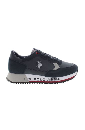 Ανδρικά sneakers U.S.POLO ASSN CLEEF005-DBL SUEDE-ECO LEATHER μπλε