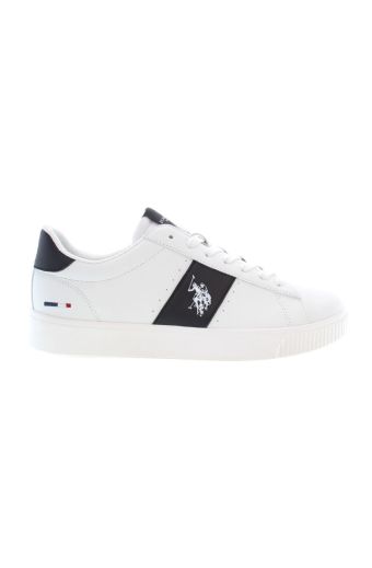 Ανδρικά sneakers U.S.POLO ASSN TYMES009A-WHI-BLK01 λευκό
