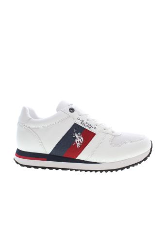 Ανδρικά sneakers U.S.POLO ASSN XIRIO003A-WHI ECO LEATHER-MESH λευκό
