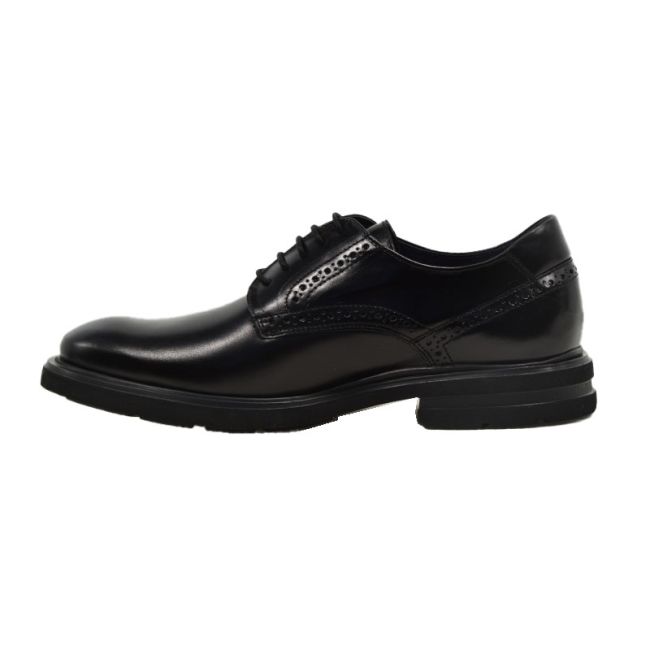 Ανδρικά παπούτσια Fluchos BELGAS F0630 SIERRA NEGRO μαύρο δέρμα