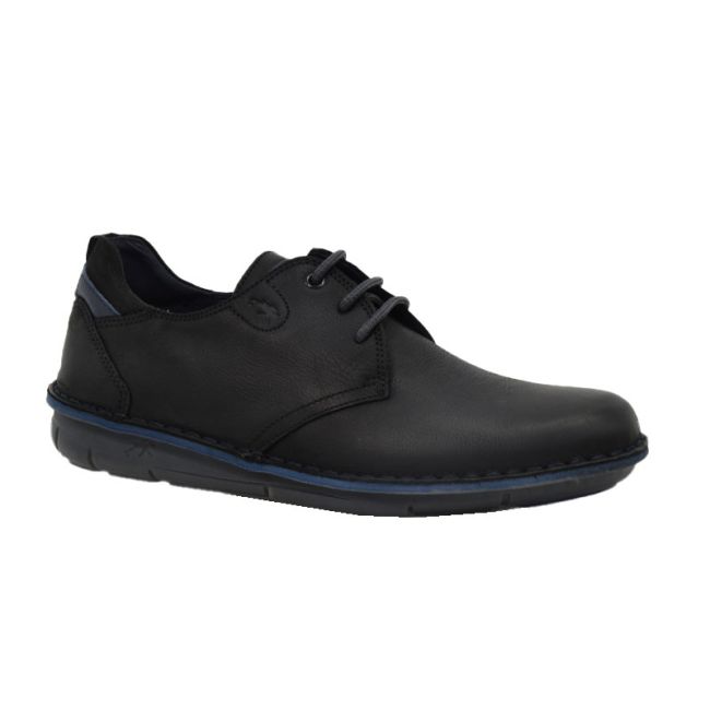 Ανδρικά παπούτσια Fluchos ALFA F0700 μαύρο δέρμα
