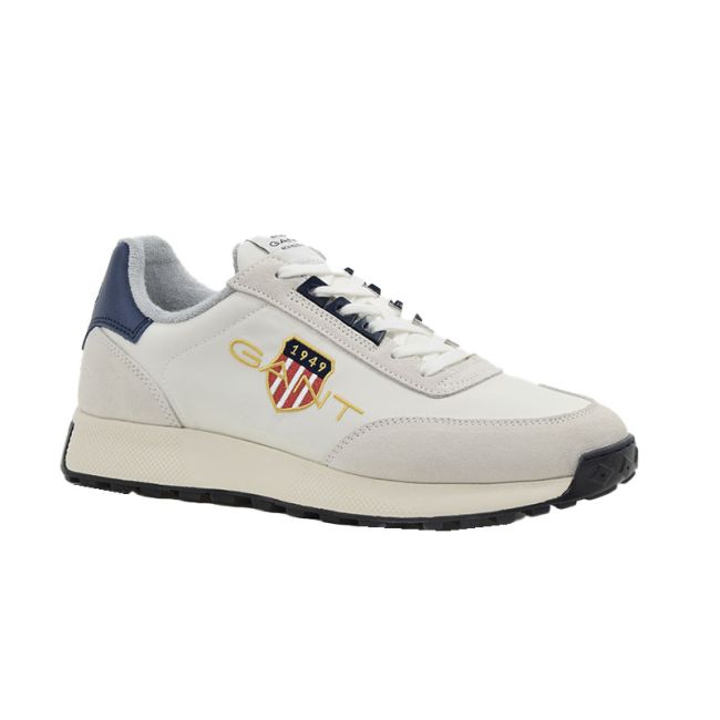 Ανδρικά sneakers GANT GAROLD 26633878 SUEDE+NYLON G29 WHITE λευκό