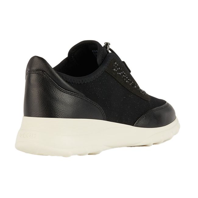 Γυναικεία sneakers GEOX D ALLENIEE C-GBK+SHINY TEXT D35LPC 054AS C9999 μαύρο