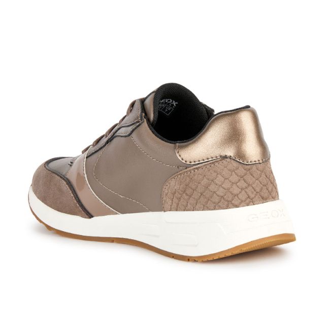 Γυναικεία sneakers GEOX D BULMYA A-GBK+PRINT.SUEDE D36NQA 054BS C6692 πούρο δέρμα