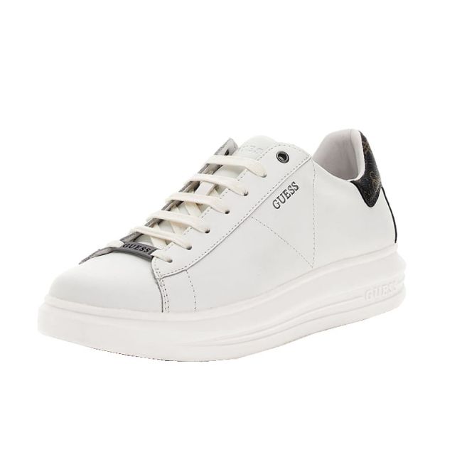 Ανδρικά sneakers GUESS VIBO FM8VIBFAP12-WBROC λευκό δέρμα