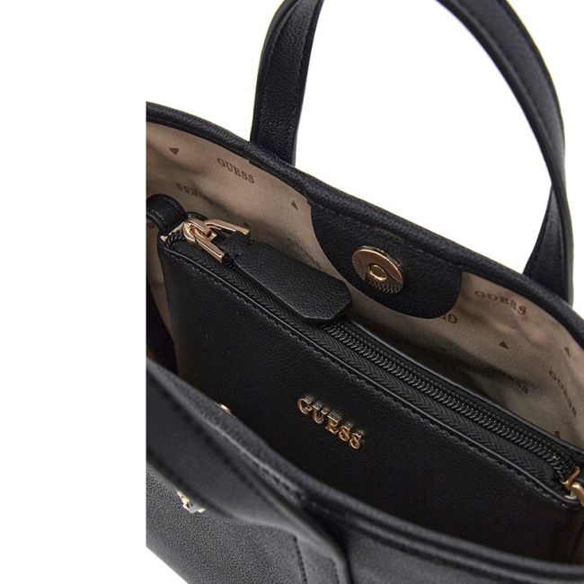 Γυναικεία τσάντα χειρός/ώμου GUESS HWBG921175 LATONA MINI BLACK μαύρο