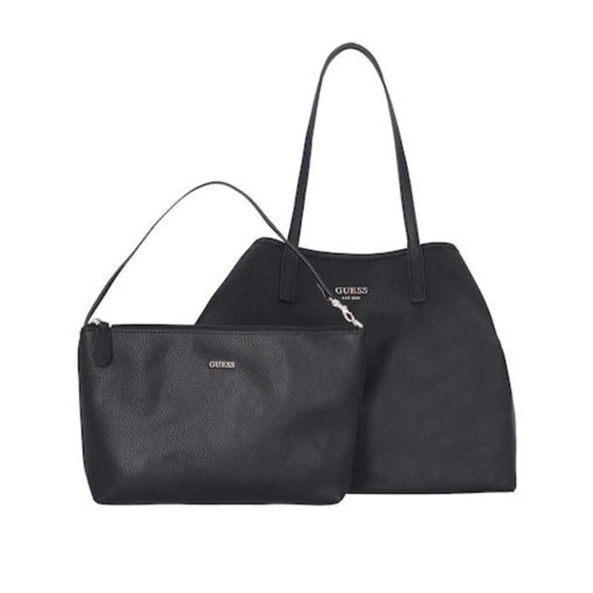 Γυναικεία τσάντα shopper GUESS HWVG699529 VIKKY BLACK μαύρο
