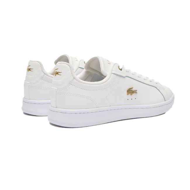 Γυναικεία sneakers Lacoste CARNABY PRO 124 1 SFA WHT/GLD 747SFA0040216 λευκό δέρμα