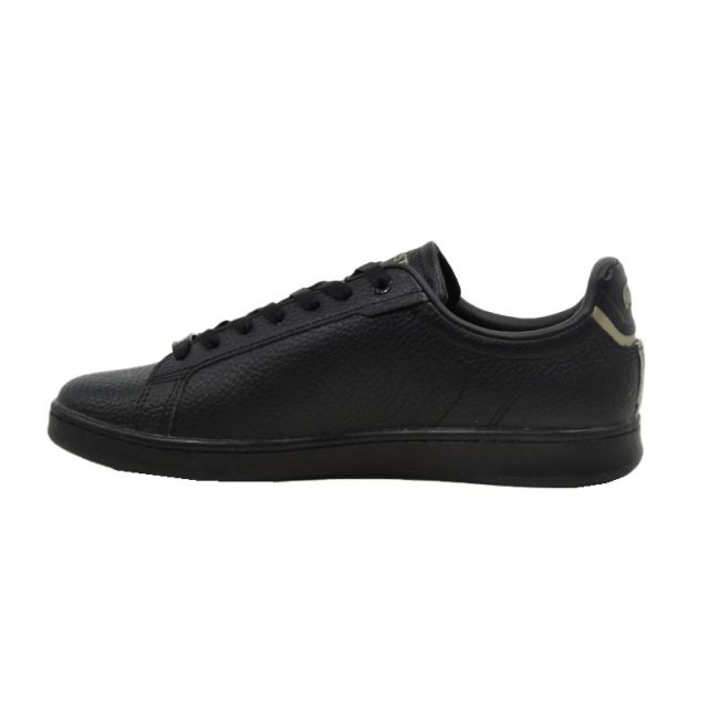 Ανδρικά sneakers Lacoste CARNABY PRO 123 3 SMA BLK/BLK 745SMA011302H LEATHER μαύρο δέρμα