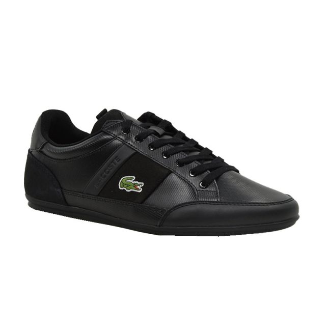 Ανδρικά sneakers Lacoste CHAYMON BL 22 2 CMA BLK/BLK 743CMA003502H LEATHER μαύρο δέρμα