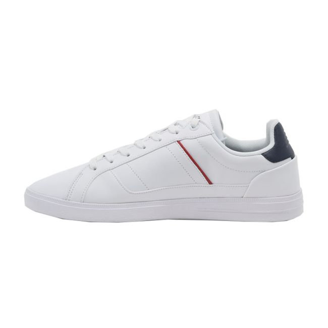Ανδρικά sneakers Lacoste EUROPA PRO TRI 123 1 SMA WHT/NVY/RED LTH/SYN 745SMA0117407 λευκό δέρμα
