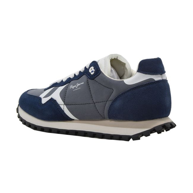 Ανδρικά Sneakers Pepe Jeans PMS40005 599 BRIT-ON PRINT M 559DARK DENIM BLUE μπλε