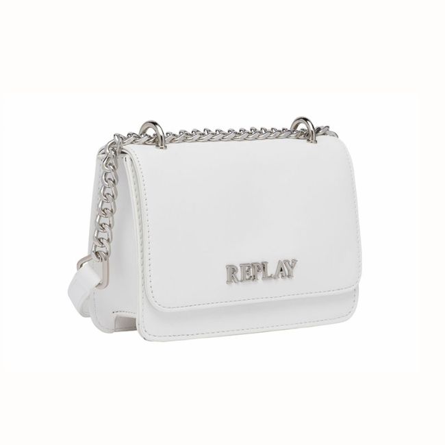 Γυναικεία τσάντα crossbody/χιαστί REPLAY FW3001 .001 A0362B .001 λευκό