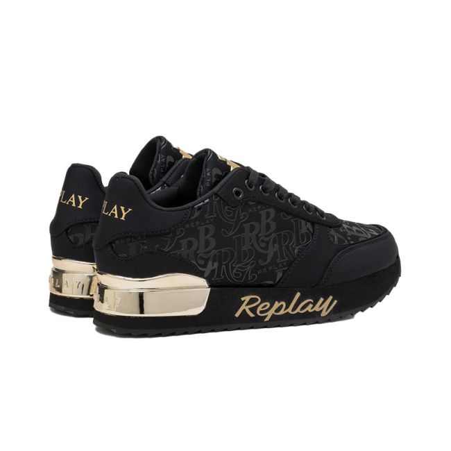 Γυναικεία sneakers REPLAY RS630106T PENNY RBJ 0003-BLACK μαύρο