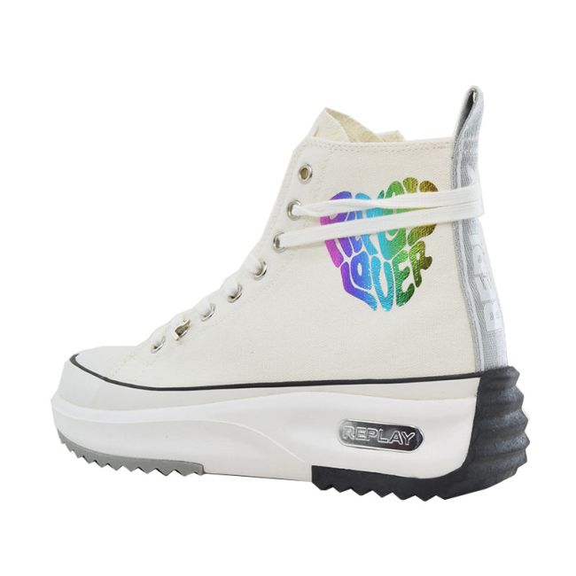 Γυναικεία sneakers REPLAY RV1H0015T AQUA LOVER 0061-WHITE λευκό