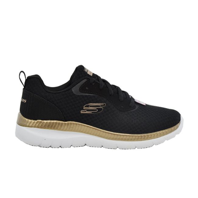 Γυναικεία sneakers Skechers 12606/BKRG BOUNTIFUL BLACK/ROSE GOLD μαύρο