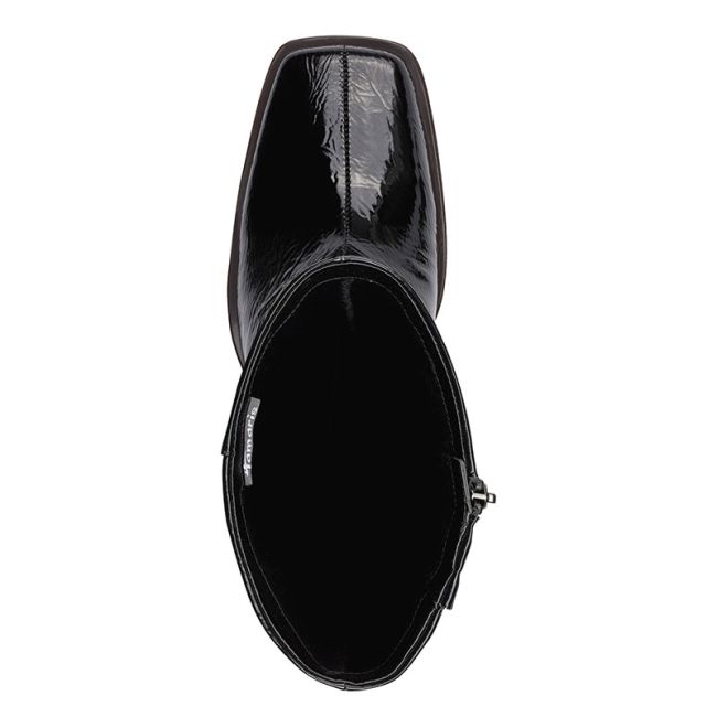 Γυναικείες μπότες Tamaris 1-25543-41 001 μαύρο λουστρίνι