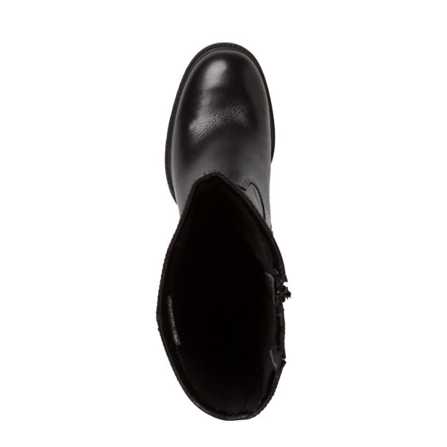 Γυναικείες μπότες Tamaris 1-25634-41 001 μαύρο δέρμα