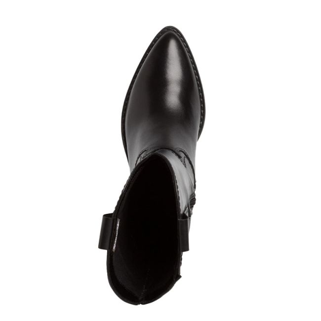 Γυναικείες μπότες Tamaris 1-25701-41 003 μαύρο δέρμα