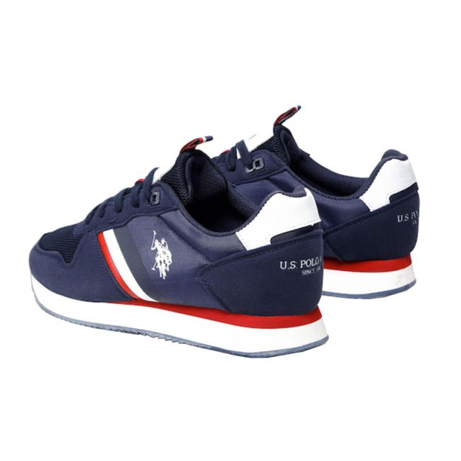 Ανδρικά sneakers U.S.POLO ASSN NOBIL006-DBL002 NYLON-ECO SUEDE Μπλε