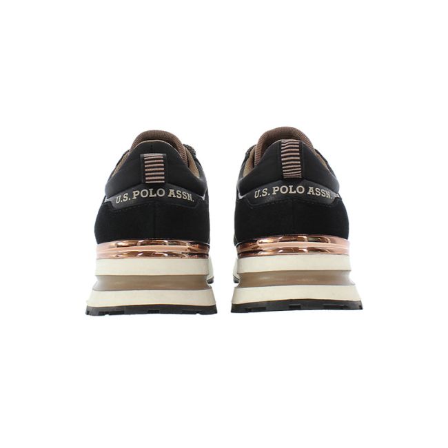 Γυναικεία sneakers U.S.POLO ASSN SOFIA002A-BLK SUEDDE-NYLON μαύρο