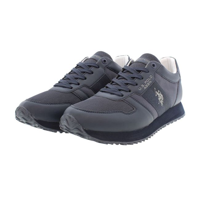 Ανδρικά sneakers U.S.POLO ASSN XIRIO008 DBL-001 TEXTILE-PU SYNTH LEATHER μπλε