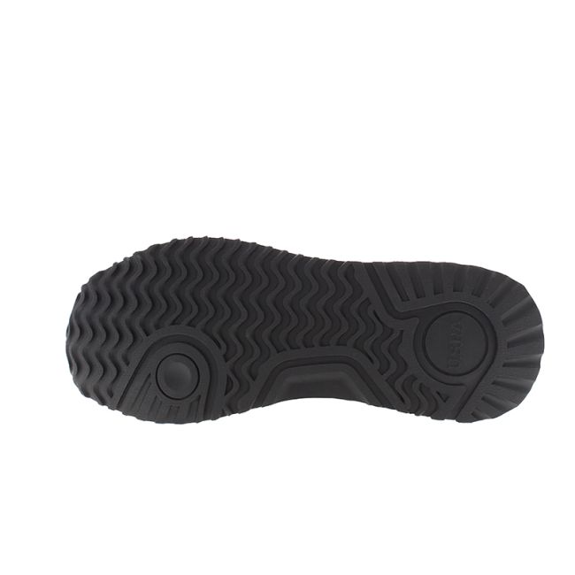 Ανδρικά sneakers U.S.POLO ASSN XIRIO001C-BLK-GRY001 ECO LEATHER-TEXTILE μαύρο