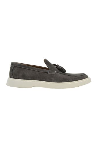 Ανδρικά μοκασίνια Damiani 3300 γκρι δέρμα nubuck