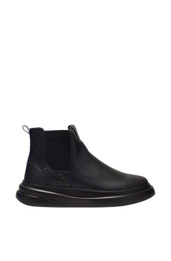 Ανδρικά μποτάκια GUESS FMFEMYLEA10-BLACK EMYL μαύρο