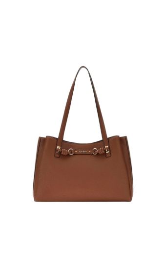 Γυναικεία τσάντα χειρός/ώμου GUESS HWBG9742230-COG COGNAG CAMELIA ταμπά