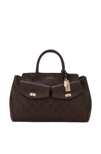 Γυναικεία τσάντα χιαστί/ώμου GUESS HWPD222207-BNL BROWN LOGO BLAKE καφέ