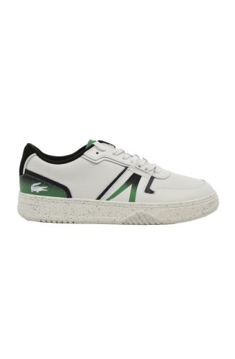 Ανδρικά sneakers Lacoste L001 123 8 SMA WHT/GRN LEATHER 745SMA0127082 λευκό δέρμα