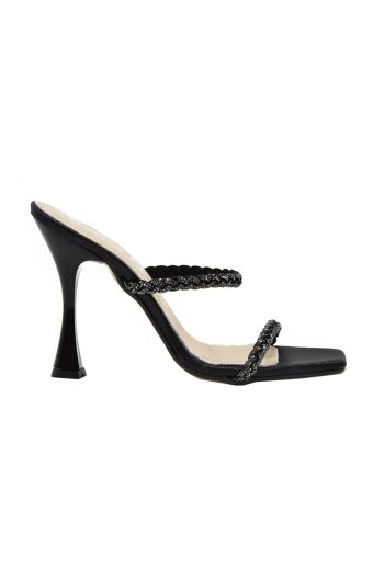 Γυναικεία mules Piedini 6519 μαύρο