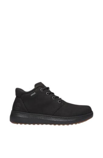 Ανδρικά μποτάκια Timberland TB0A6A8NW05 HUDSON ROAD MID LACE GTX CHUKKA BLACK NUBUCK μαύρο δέρμα nubuck
