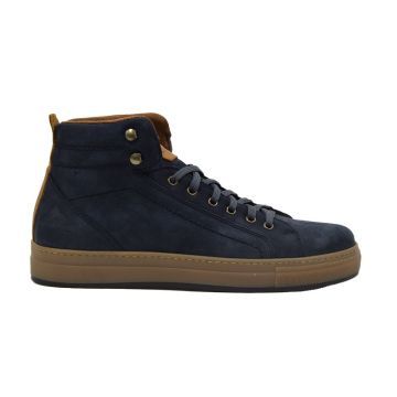 Ανδρικά μποτάκια Commanchero 72249-227 μπλε δέρμα nubuck