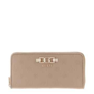 Γυναικείο πορτοφόλι GUESS SWPD9916146-DKO DARK TAUPE LOGO ANISE SLG μπεζ